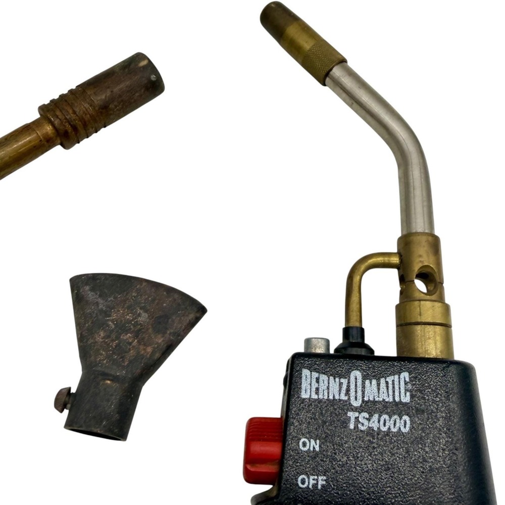 BernzOmatic TS4000 Torch‎ Head and Soldering Accessory Set with Vintage Case - Picture 5 of 10
